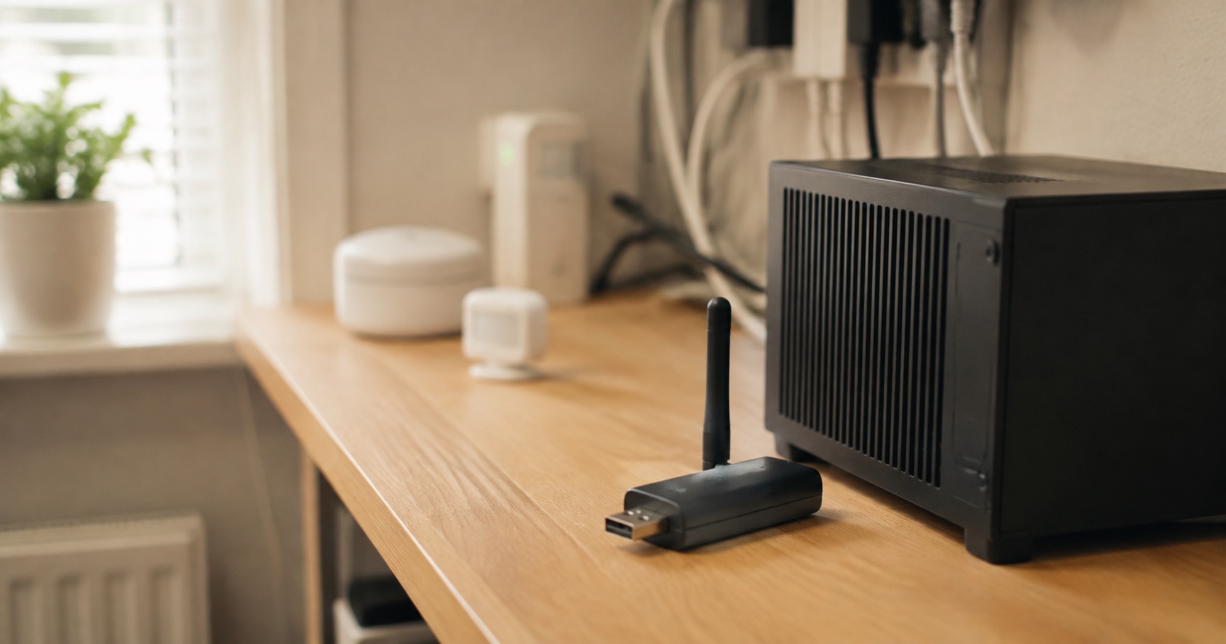 Merkneutrale Zigbee-coordinator naast een compacte controller als context voor een bewuste hubkeuze